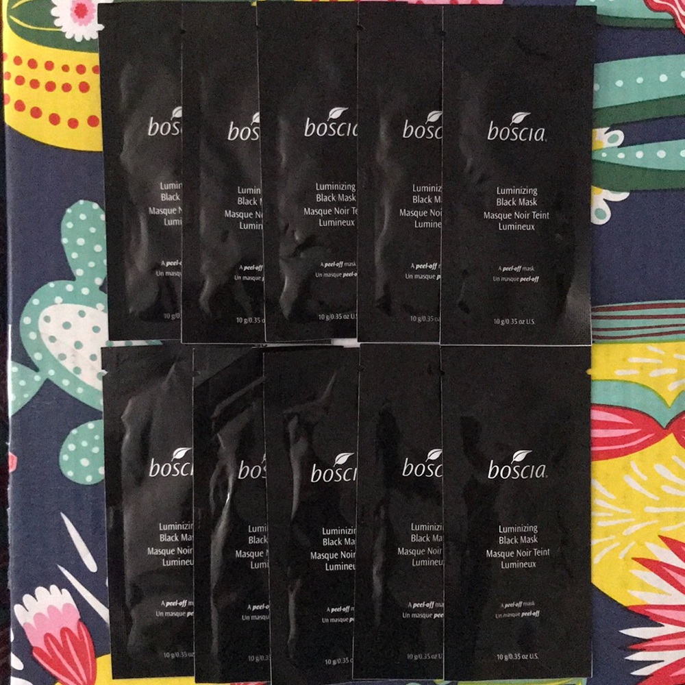 10 Boscia Luminizing Black Peel Off Mask Samples